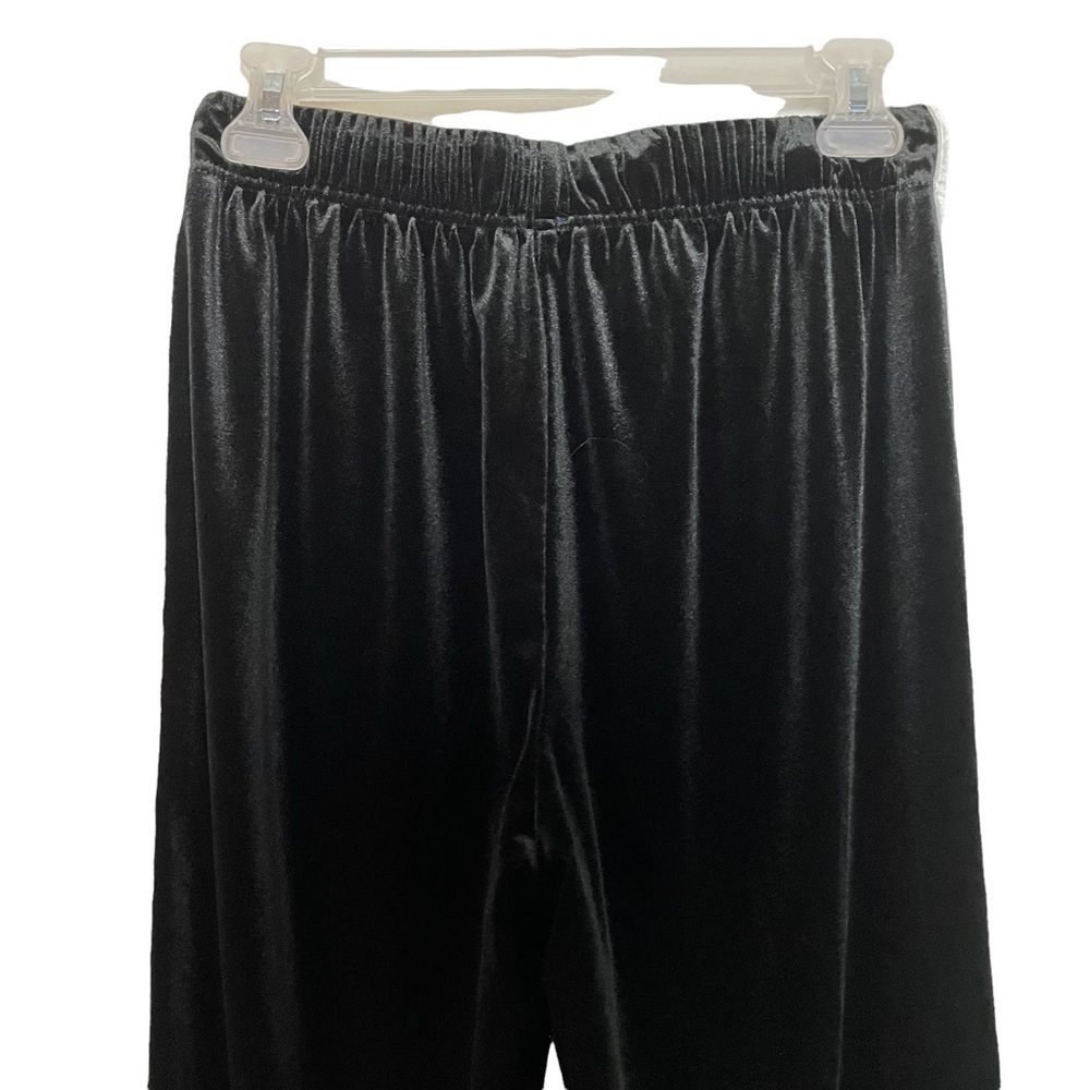 Forever 21 Retro Look Black Velour with White Side Stripes Joggers Sz.L - Picture 8 of 11